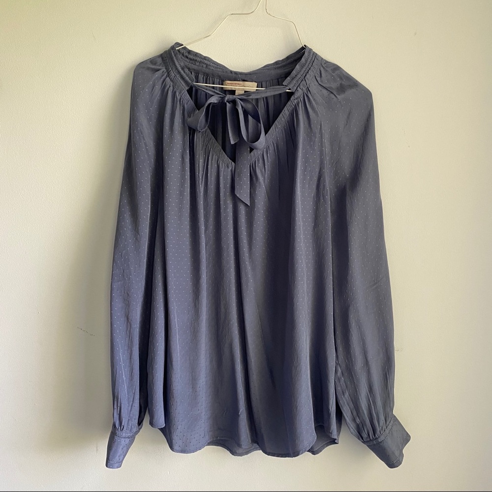 Banana republic blue/grey blouse